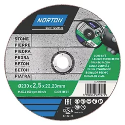 Norton Masonry/Stone Stone Cutting Disc 9" (230mm) x 2.5 x 22.2mm