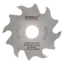 Trend CraftPro 6-Tooth Biscuit Jointing Blade 100 x 22mm