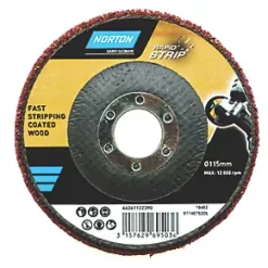 Norton Rapid Strip Medium/Coarse Paint & Varnish Removal Disc 115mm