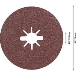 Bosch Expert R781 Prisma X-Lock Fibre Discs 125 x X-Lock 60 Grit 5 Pack -Routing Sales Store 255RR A2