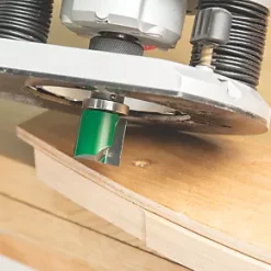 Trend C121BX1/4TC 1/4" Shank Double-Flute Straight Bearing-Guided Template Profiler 12.7 x 9.5mm -Routing Sales Store 343XG A3