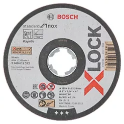 Bosch X-Lock Stainless Steel Cutting Disc 5" (125mm) x 1 x 22.23mm 10 Pack