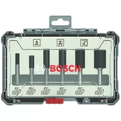 Bosch 1/4" Shank Straight Router Bit Set