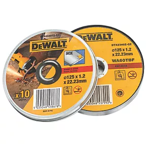 DeWalt DT42340TZ-QZ Stainless Steel Cutting Disc 5" (125mm) x 1.2 x 22.23mm 10 Pack 4 DeWalt DT42340TZ-QZ Stainless Steel Cutting Disc 5" (125mm) x 1.2 x 22.23mm 10 Pack - Image 2