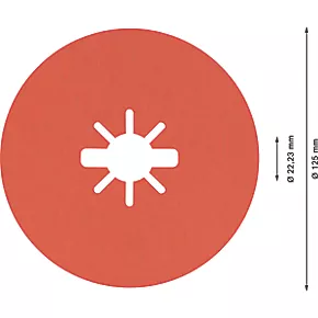 Bosch Expert R782 Prisma X-Lock Fibre Discs 125 x X-Lock 120 Grit 25 Pack 6 Bosch Expert R782 Prisma X-Lock Fibre Discs 125 x X-Lock 120 Grit 25 Pack - Image 4