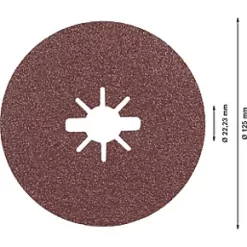 Bosch Expert R781 Prisma X-Lock Fibre Discs 125 x X-Lock 60 Grit 25 Pack -Routing Sales Store 396RR A3