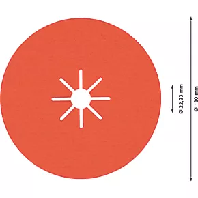 Bosch Expert R782 Prisma Fibre Discs 180 x 22.23mm 80 Grit 25 Pack 5 Bosch Expert R782 Prisma Fibre Discs 180 x 22.23mm 80 Grit 25 Pack - Image 3