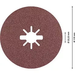 Bosch Expert R781 Prisma X-Lock Fibre Discs 115 x X-Lock 60 Grit 5 Pack -Routing Sales Store 431RT A3