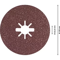 Bosch Expert R781 Prisma X-Lock Fibre Discs 125 x X-Lock 36 Grit 5 Pack -Routing Sales Store 456RR A2
