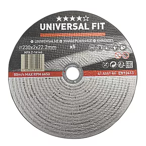 Metal Metal Cutting Disc 9" (230mm) x 2 x 22.2mm 5 Pack 3 Metal Metal Cutting Disc 9" (230mm) x 2 x 22.2mm 5 Pack