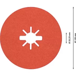 Bosch Expert R782 Prisma X-Lock Fibre Discs 125 x X-Lock 60 Grit 25 Pack -Routing Sales Store 458RR A3