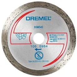 Dremel DSM540 Tile Compact Saw Cutting Wheel 3" (77mm) x 2 x 11.1mm