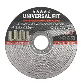 Metal Metal Cutting Disc 4 1/2" (115mm) x 1.6 x 22.2mm 3 Metal Metal Cutting Disc 4 1/2" (115mm) x 1.6 x 22.2mm