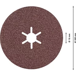 Bosch Expert R781 Prisma Fibre Discs 100 x 22.23mm 80 Grit 25 Pack -Routing Sales Store 500RR A2