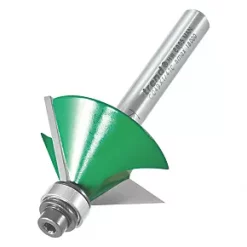 Trend C049X1/4TC 1/4" Shank Double-Flute 45° Chamfer Bearing-Guided Router Cutter 32 x 12.7mm