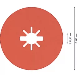 Bosch Expert R782 Prisma X-Lock Fibre Discs 115 x X-Lock 80 Grit 25 Pack -Routing Sales Store 605RR A2