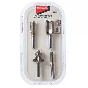 Makita 1/4" Shank Router Bit Set 3 Makita 1/4" Shank Router Bit Set