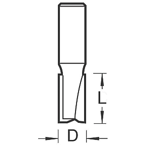 Trend TR17X1/2TC 1/2" Shank Double-Flute Straight Worktop Router Cutter 12.7 x 50mm 4 Trend TR17X1/2TC 1/2" Shank Double-Flute Straight Worktop Router Cutter 12.7 x 50mm - Image 2