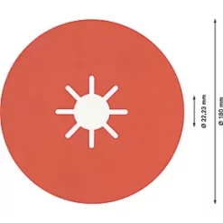 Bosch Expert R782 Prisma Fibre Discs 180 x 22.23mm 120 Grit 25 Pack -Routing Sales Store 712RR A3