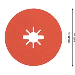 Bosch Expert R782 Prisma X-Lock Fibre Discs 125 x X-Lock 80 Grit 25 Pack -Routing Sales Store 719RT A2