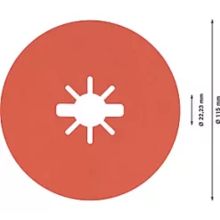 Bosch Expert R782 Prisma X-Lock Fibre Discs 115 x X-Lock 120 Grit 25 Pack -Routing Sales Store 735RT A3