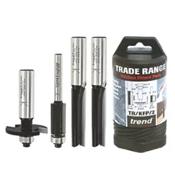 Trend TR/KFP/2 1/4 & 1/2" Shank Kitchen Fitters Router Set