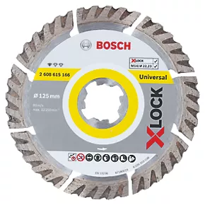 Bosch X-Lock Masonry Diamond Cutting Disc 125mm 3 Bosch X-Lock Masonry Diamond Cutting Disc 125mm