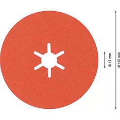 Bosch Expert R782 Prisma Fibre Discs 100 x 22.23mm 80 Grit 25 Pack -Routing Sales Store 859RT A3