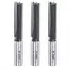 Trend TR/PACK/3 1/2" Shank Double-Flute Straight Kitchen Worktop Plunge Cutters 12.7 x 50mm 3 Pack