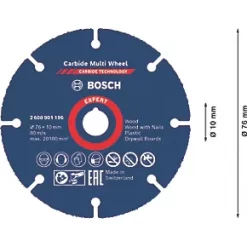 Bosch Expert Multi-Material Cutting Disc 3" (76mm) x 1 x 10mm 9 Bosch Expert Multi-Material Cutting Disc 3" (76mm) x 1 x 10mm -Routing Sales Store 872RT A3