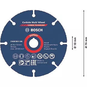 Bosch Expert Multi-Material Cutting Disc 3" (76mm) x 1 x 10mm 6 Bosch Expert Multi-Material Cutting Disc 3" (76mm) x 1 x 10mm - Image 4