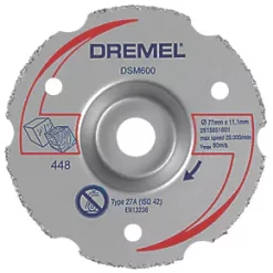 Dremel DSM600 Wood/Plastic Compact Saw Cutting Wheel 3" (77mm) x 11 x 11.1mm